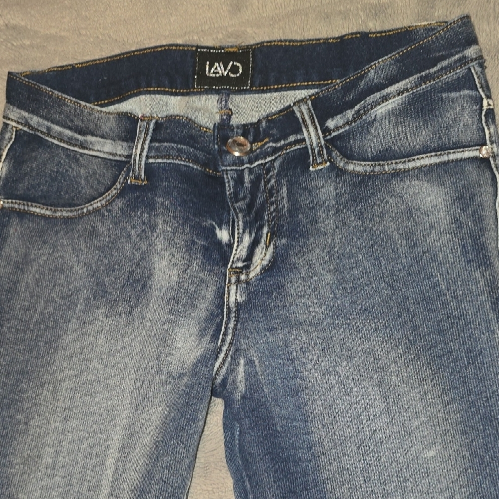 Women's Lavo Stylish Blue Skinny Stretch Jeans Size Small - Picture 3 of 5